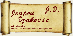 Jevtan Džaković vizit kartica